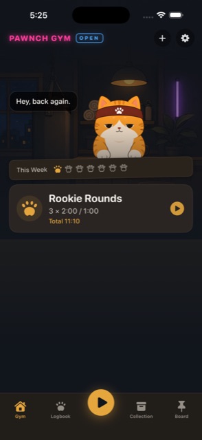 Pawnch app home screen